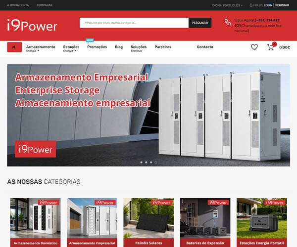 i9Power - armazenamento de energia e estações de energia portáteis